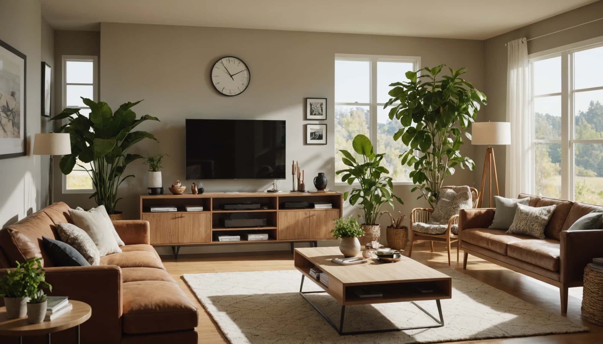 Foyer moderne avec solutions éco-responsables
Aménagement durable pour une consommation énergétique réduite