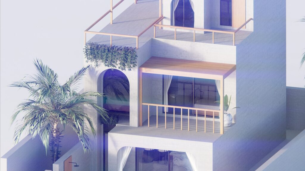 Maison lumineuse d'été, adaptation du logement à la chaleur estivale