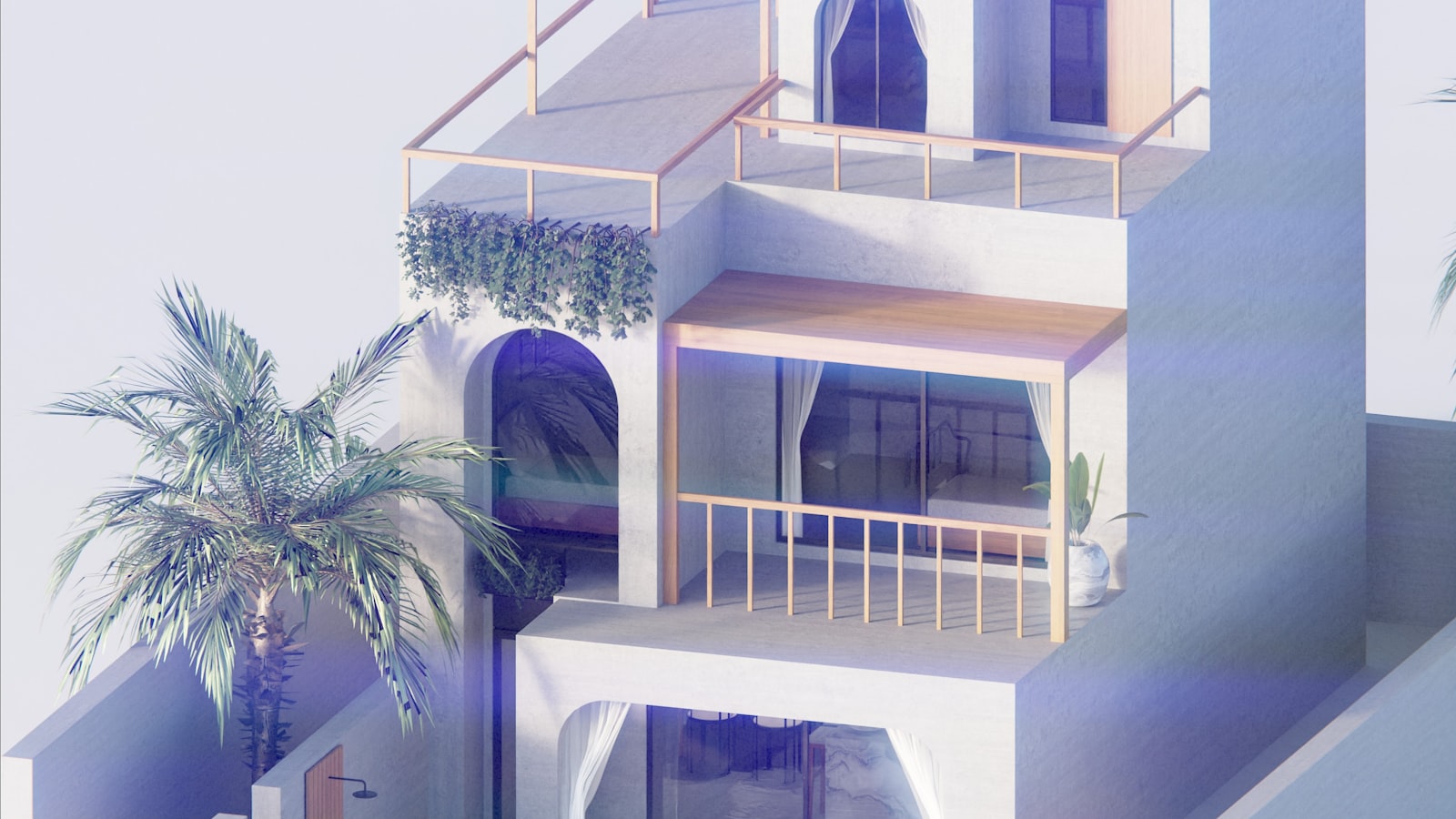 Maison lumineuse d'été, adaptation du logement à la chaleur estivale