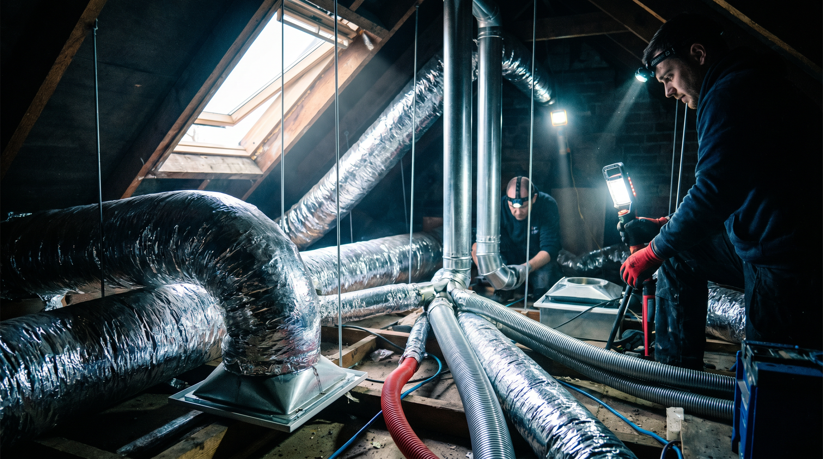 installation climatisation gainable passage des gaines combles