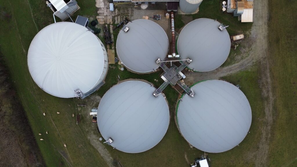 Unité de méthanisation agricole injectant du biométhane dans le réseau de gaz