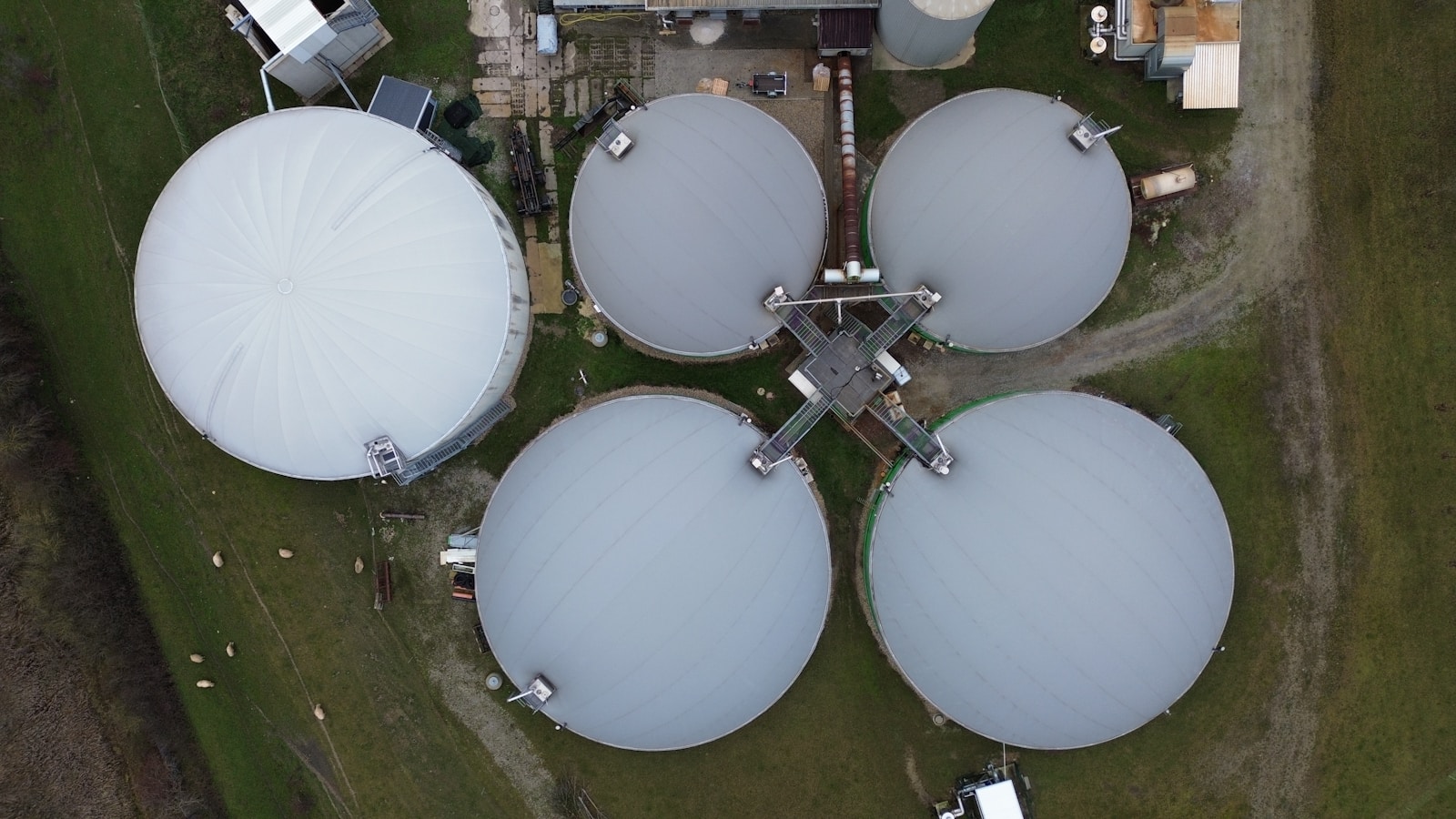 Unité de méthanisation agricole injectant du biométhane dans le réseau de gaz